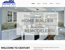 Tablet Screenshot of centurybaybuilders.com